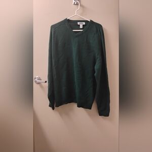 NWOT 2000s Old Navy Mens Lambswool Long Sleeve Sweater Green